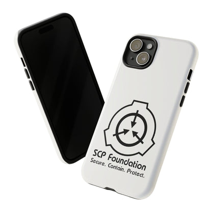 Apple Iphone SCP Foundation Weiss Cover Phone Case 32.99 Accessories, Foundation, Glossy, iPhone Cases, Logo, Matte, Phone accessory, Phone Cases, Samsung Cases, Schwarz, SCP, Weiss JLR Design