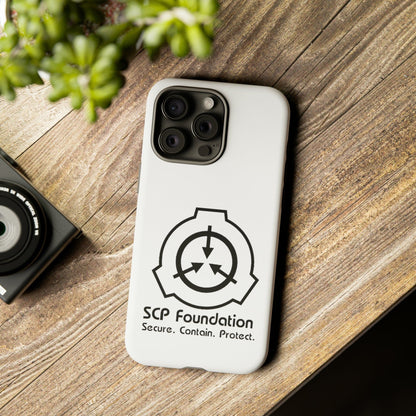 Apple Iphone SCP Foundation Weiss Cover Phone Case 32.99 Accessories, Foundation, Glossy, iPhone Cases, Logo, Matte, Phone accessory, Phone Cases, Samsung Cases, Schwarz, SCP, Weiss JLR Design