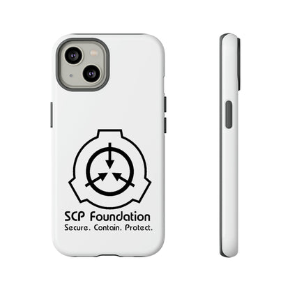 Apple Iphone SCP Foundation Weiss Cover Phone Case 32.99 Accessories, Foundation, Glossy, iPhone Cases, Logo, Matte, Phone accessory, Phone Cases, Samsung Cases, Schwarz, SCP, Weiss JLR Design