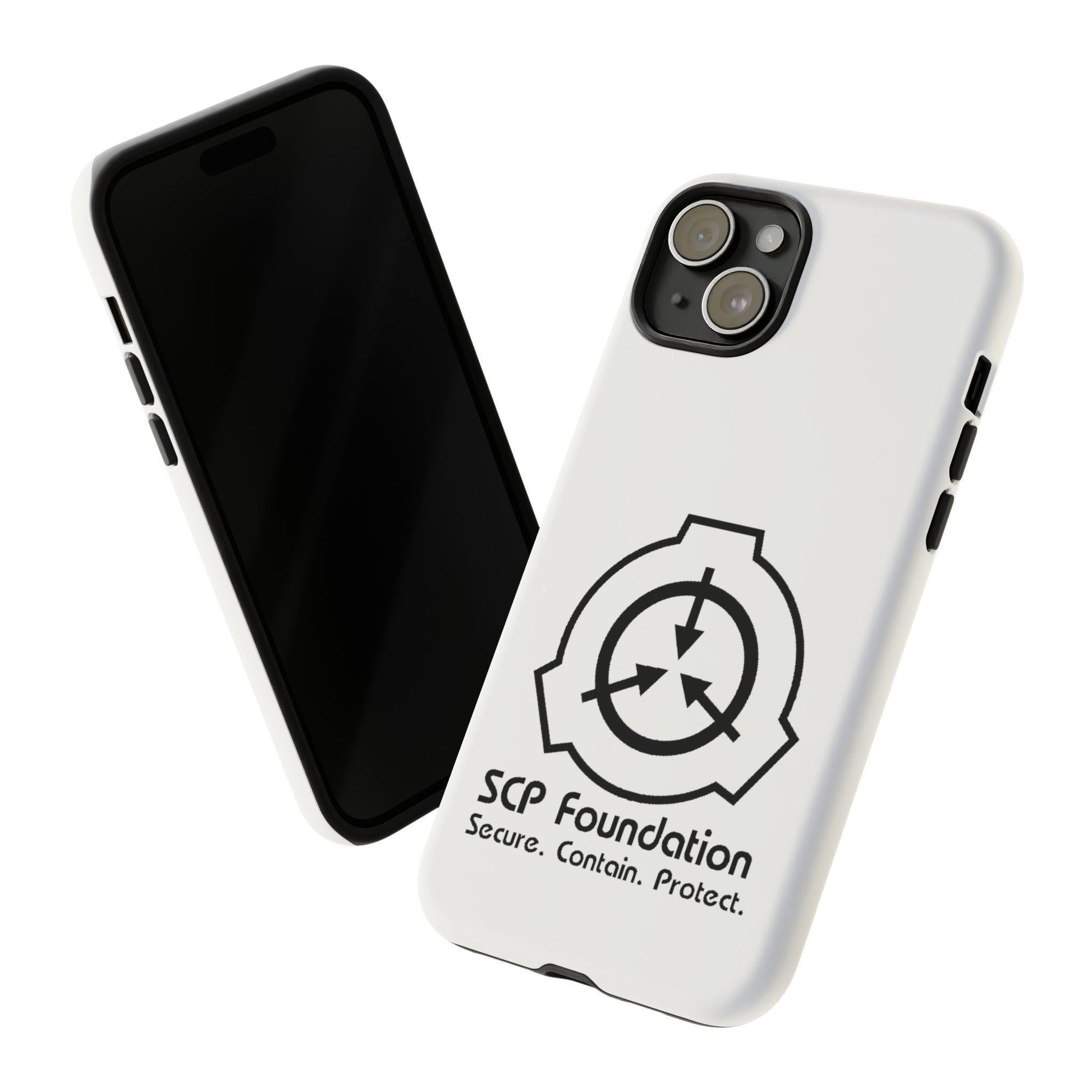 Apple Iphone SCP Foundation Weiss Cover Phone Case 32.99 Accessories, Foundation, Glossy, iPhone Cases, Logo, Matte, Phone accessory, Phone Cases, Samsung Cases, Schwarz, SCP, Weiss JLR Design