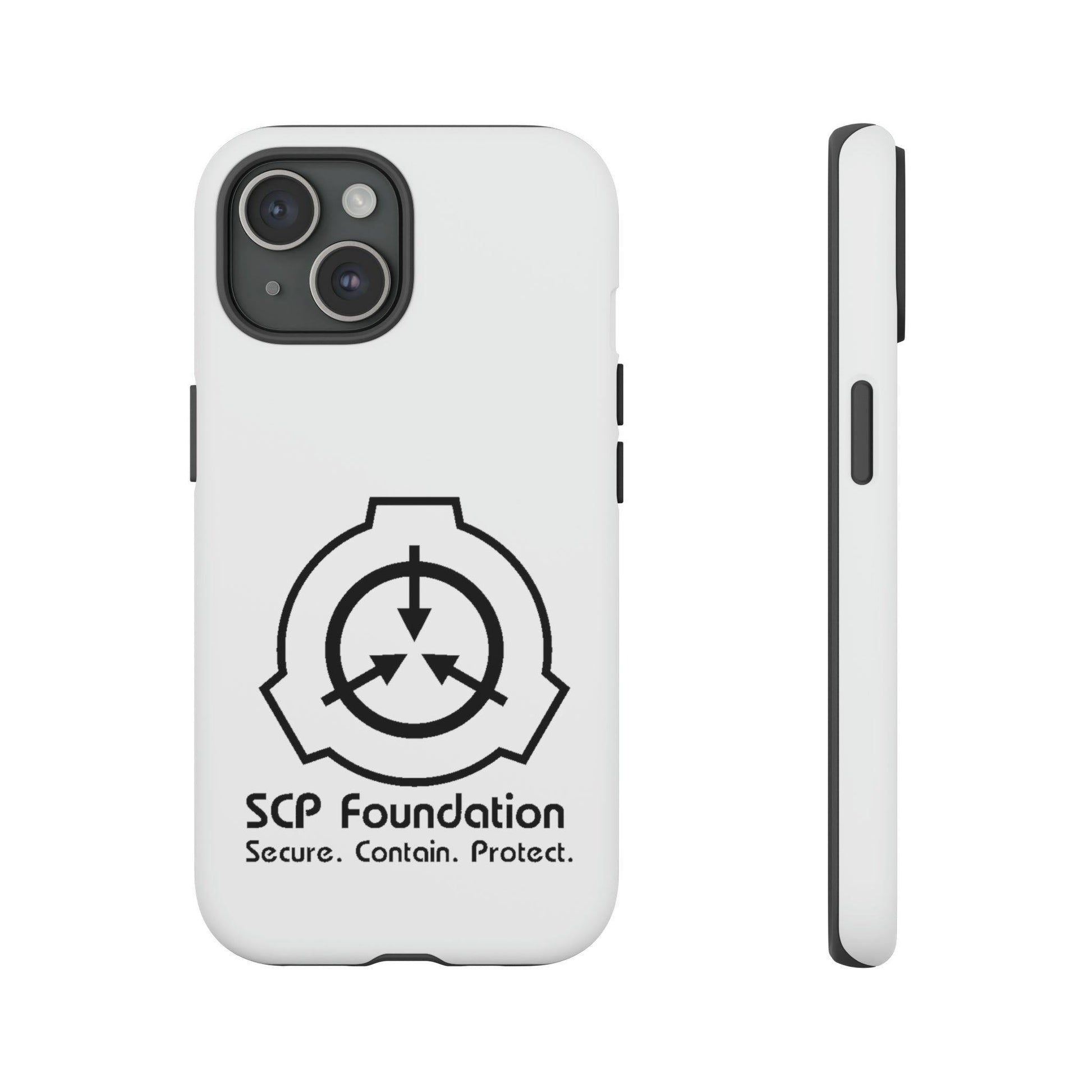 Apple Iphone SCP Foundation Weiss Cover Phone Case 32.99 Accessories, Foundation, Glossy, iPhone Cases, Logo, Matte, Phone accessory, Phone Cases, Samsung Cases, Schwarz, SCP, Weiss JLR Design