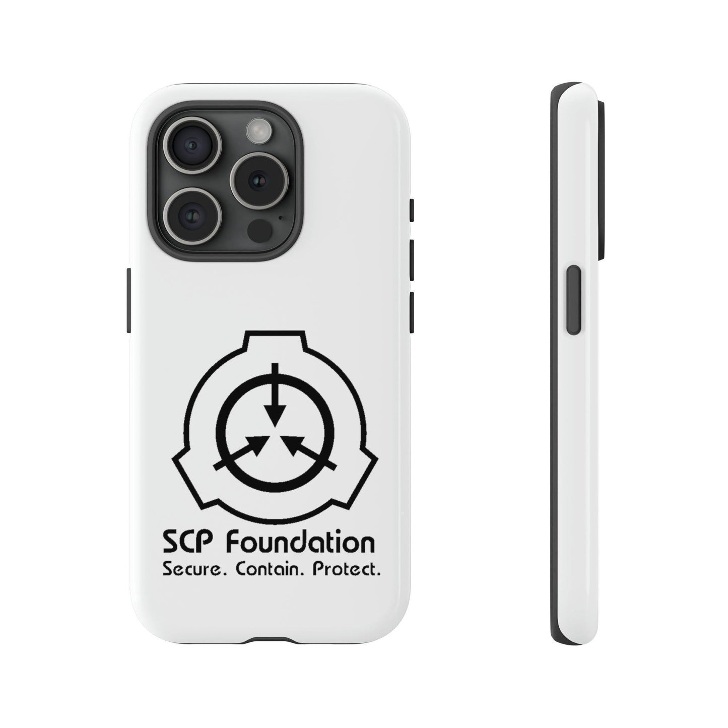 Apple Iphone SCP Foundation Weiss Cover Phone Case 32.99 Accessories, Foundation, Glossy, iPhone Cases, Logo, Matte, Phone accessory, Phone Cases, Samsung Cases, Schwarz, SCP, Weiss JLR Design