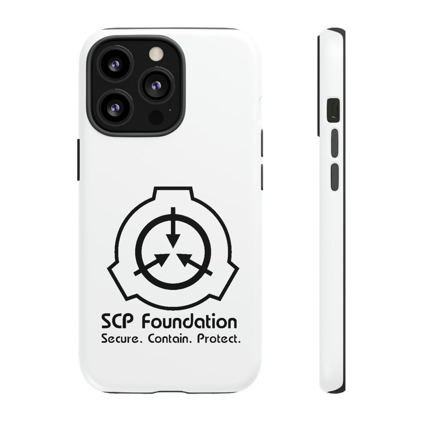 Apple Iphone SCP Foundation Weiss Cover Phone Case 32.99 Accessories, Foundation, Glossy, iPhone Cases, Logo, Matte, Phone accessory, Phone Cases, Samsung Cases, Schwarz, SCP, Weiss JLR Design