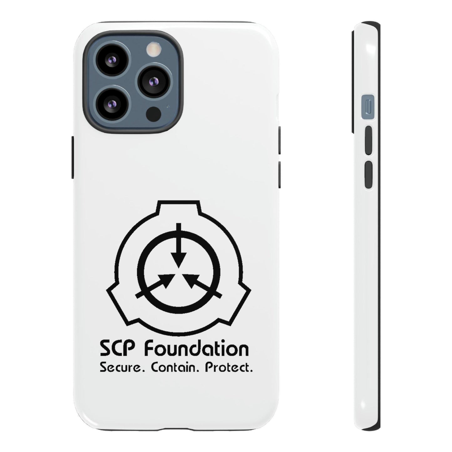 Apple Iphone SCP Foundation Weiss Cover Phone Case 32.99 Accessories, Foundation, Glossy, iPhone Cases, Logo, Matte, Phone accessory, Phone Cases, Samsung Cases, Schwarz, SCP, Weiss JLR Design