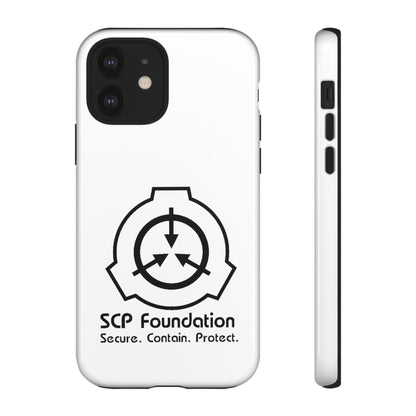 Apple Iphone SCP Foundation Weiss Cover Phone Case 32.99 Accessories, Foundation, Glossy, iPhone Cases, Logo, Matte, Phone accessory, Phone Cases, Samsung Cases, Schwarz, SCP, Weiss JLR Design