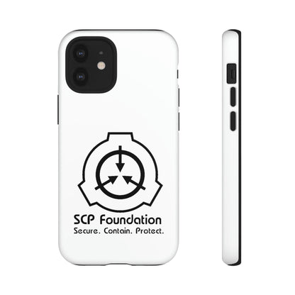 Apple Iphone SCP Foundation Weiss Cover Phone Case 32.99 Accessories, Foundation, Glossy, iPhone Cases, Logo, Matte, Phone accessory, Phone Cases, Samsung Cases, Schwarz, SCP, Weiss JLR Design