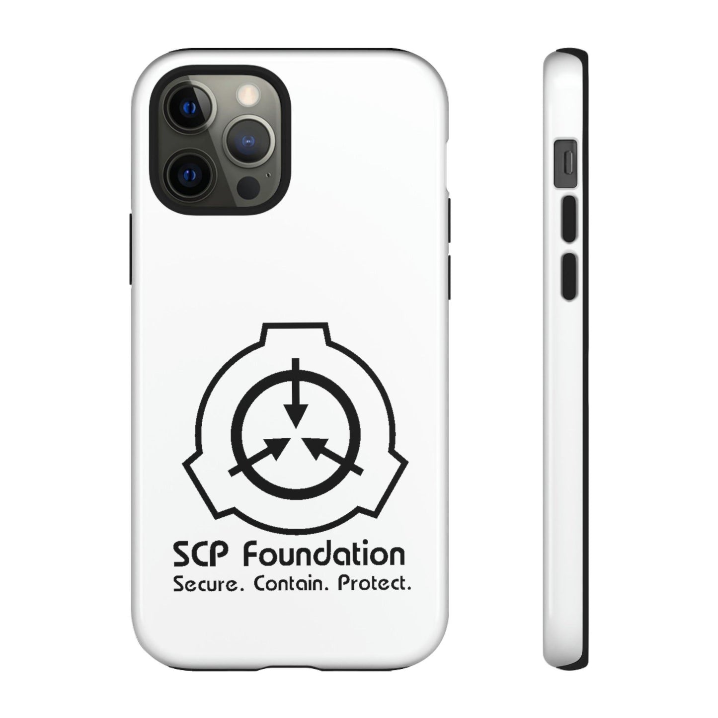 Apple Iphone SCP Foundation Weiss Cover Phone Case 32.99 Accessories, Foundation, Glossy, iPhone Cases, Logo, Matte, Phone accessory, Phone Cases, Samsung Cases, Schwarz, SCP, Weiss JLR Design