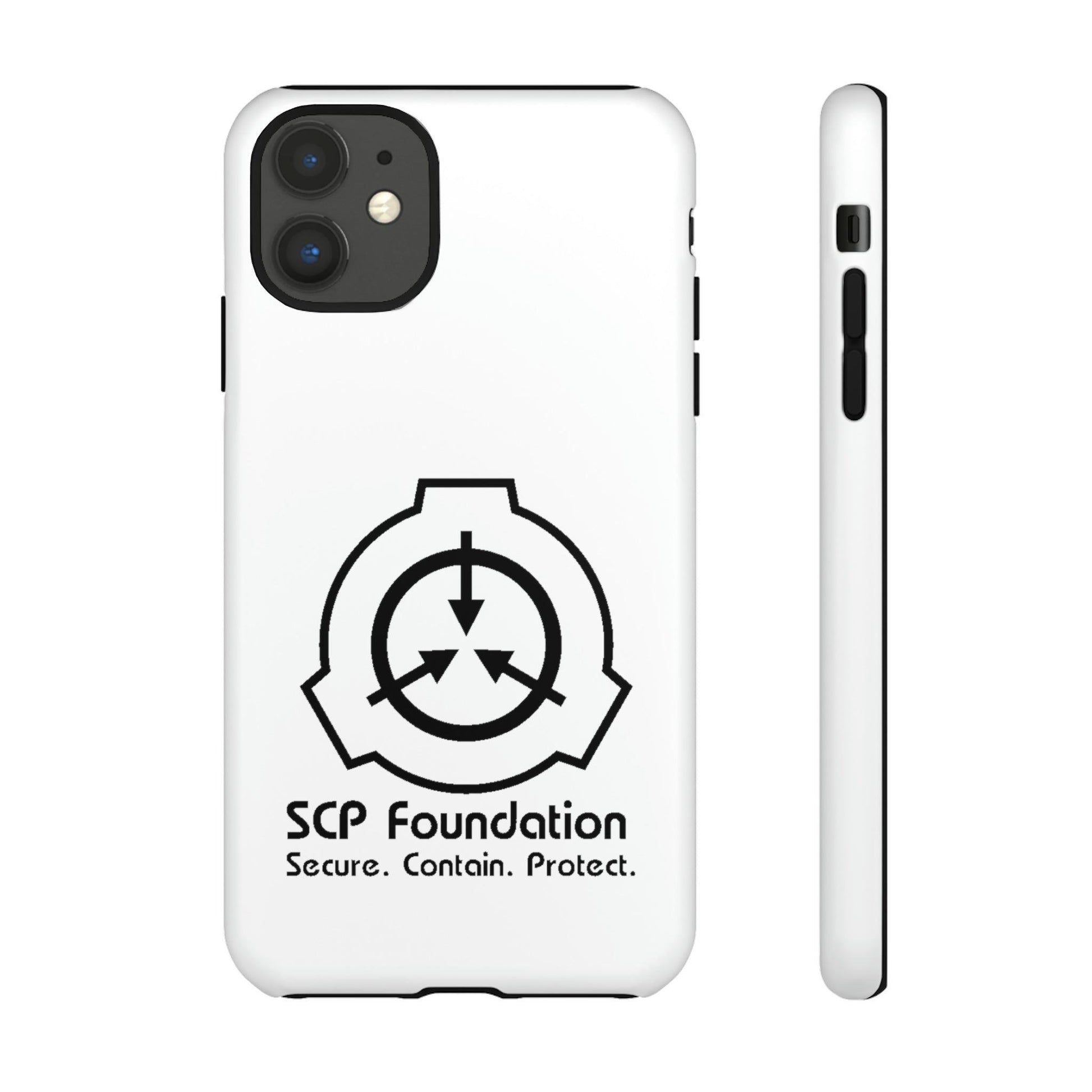 Apple Iphone SCP Foundation Weiss Cover Phone Case 32.99 Accessories, Foundation, Glossy, iPhone Cases, Logo, Matte, Phone accessory, Phone Cases, Samsung Cases, Schwarz, SCP, Weiss JLR Design