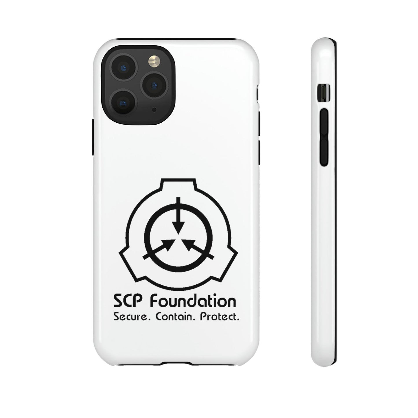 Apple Iphone SCP Foundation Weiss Cover Phone Case 32.99 Accessories, Foundation, Glossy, iPhone Cases, Logo, Matte, Phone accessory, Phone Cases, Samsung Cases, Schwarz, SCP, Weiss JLR Design