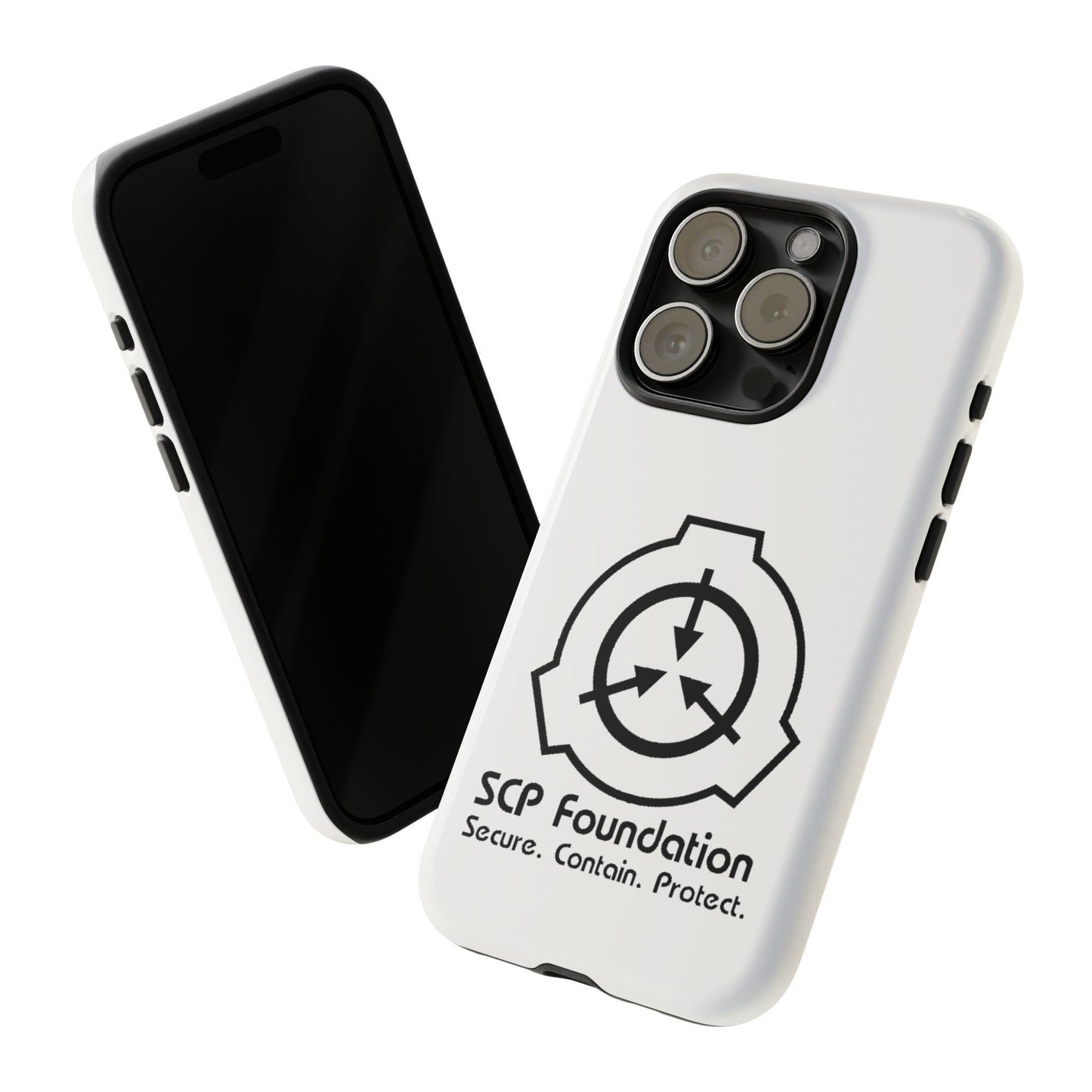 Apple Iphone SCP Foundation Weiss Cover Phone Case 32.99 Accessories, Foundation, Glossy, iPhone Cases, Logo, Matte, Phone accessory, Phone Cases, Samsung Cases, Schwarz, SCP, Weiss JLR Design