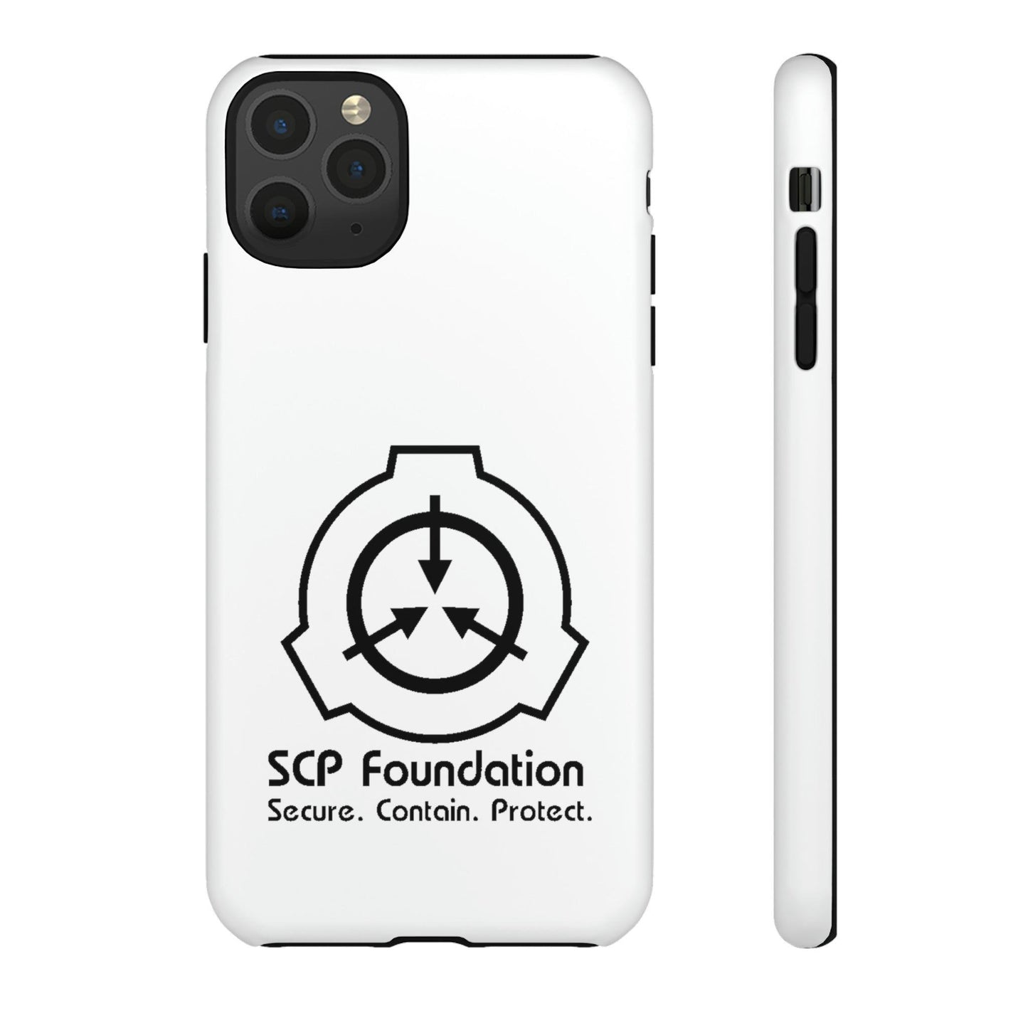 Apple Iphone SCP Foundation Weiss Cover Phone Case 32.99 Accessories, Foundation, Glossy, iPhone Cases, Logo, Matte, Phone accessory, Phone Cases, Samsung Cases, Schwarz, SCP, Weiss JLR Design