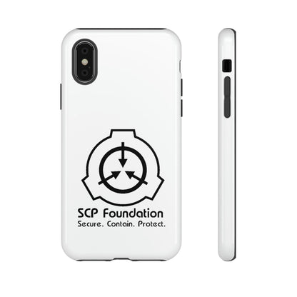 Apple Iphone SCP Foundation Weiss Cover Phone Case 32.99 Accessories, Foundation, Glossy, iPhone Cases, Logo, Matte, Phone accessory, Phone Cases, Samsung Cases, Schwarz, SCP, Weiss JLR Design