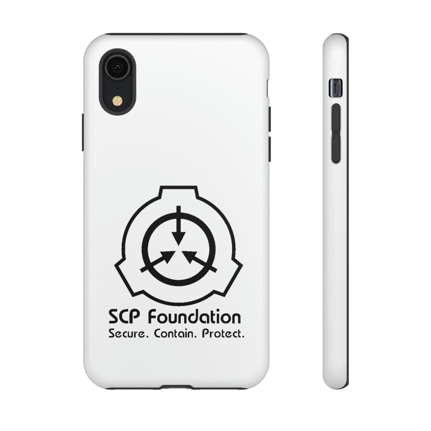 Apple Iphone SCP Foundation Weiss Cover Phone Case 32.99 Accessories, Foundation, Glossy, iPhone Cases, Logo, Matte, Phone accessory, Phone Cases, Samsung Cases, Schwarz, SCP, Weiss JLR Design