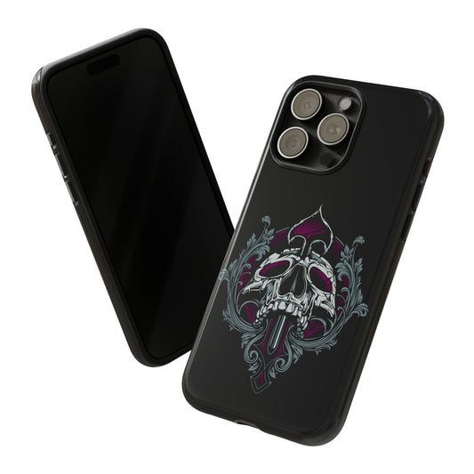 Apple Iphone Spade Skull Cover Phone Case 34.99 Accessories, Apple, Glossy, Iphone, iPhone Cases, Matte, Phone accessory, Phone Cases, Skull, Spade JLR Design