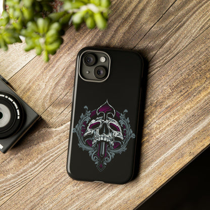 Apple Iphone Spade Skull Cover Phone Case 34.99 Accessories, Apple, Glossy, Iphone, iPhone Cases, Matte, Phone accessory, Phone Cases, Skull, Spade JLR Design