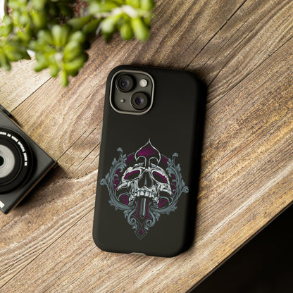 Apple Iphone Spade Skull Cover Phone Case 34.99 Accessories, Apple, Glossy, Iphone, iPhone Cases, Matte, Phone accessory, Phone Cases, Skull, Spade JLR Design