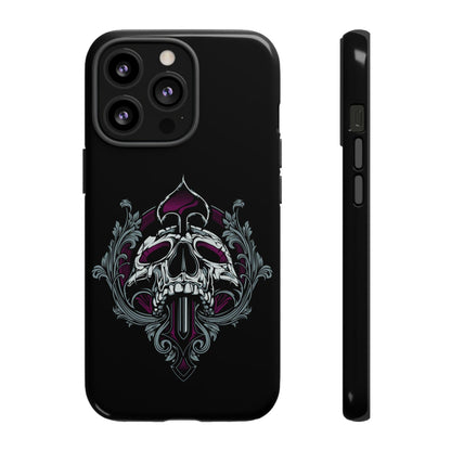 Apple Iphone Spade Skull Cover Phone Case 34.99 Accessories, Apple, Glossy, Iphone, iPhone Cases, Matte, Phone accessory, Phone Cases, Skull, Spade JLR Design