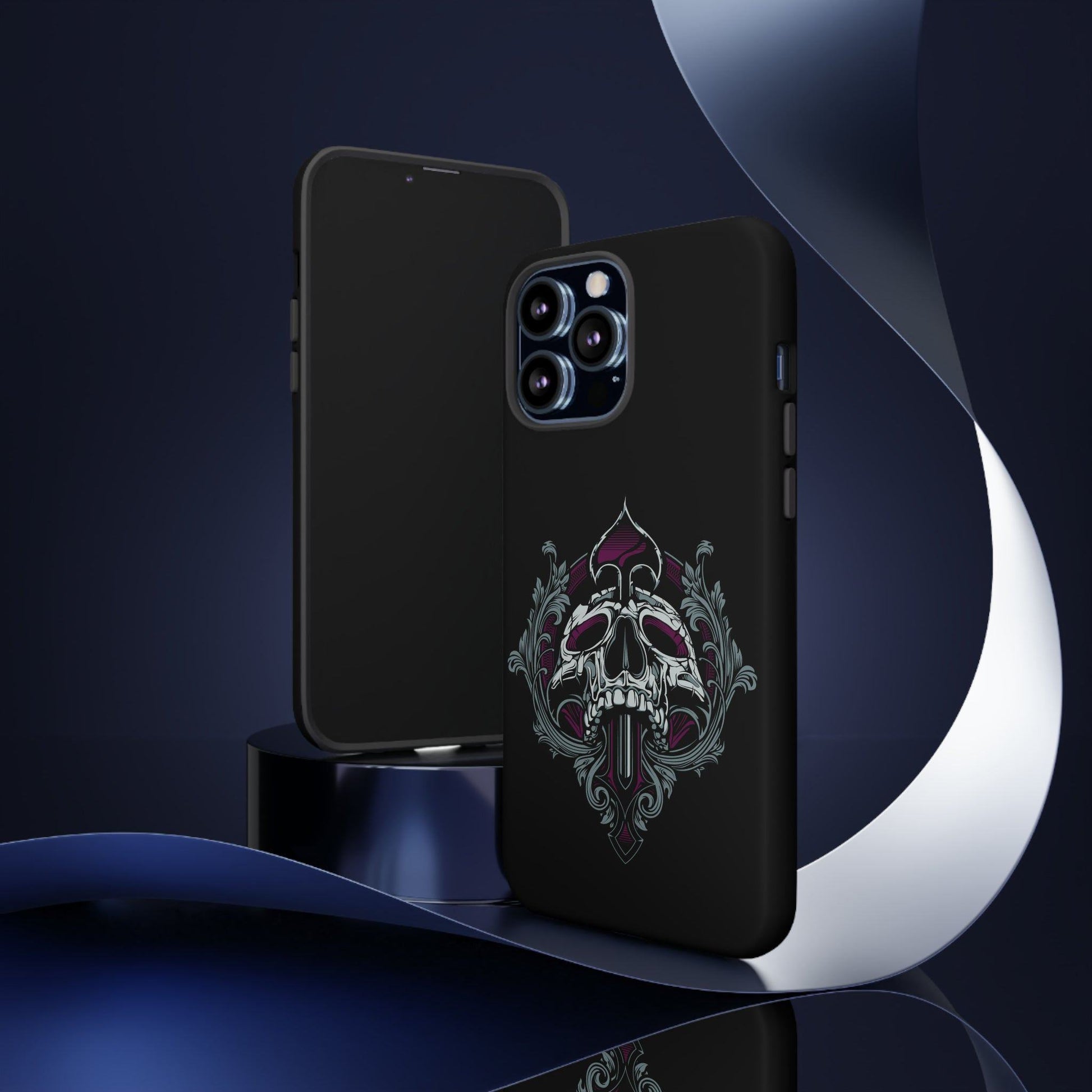 Apple Iphone Spade Skull Cover Phone Case 34.99 Accessories, Apple, Glossy, Iphone, iPhone Cases, Matte, Phone accessory, Phone Cases, Skull, Spade JLR Design