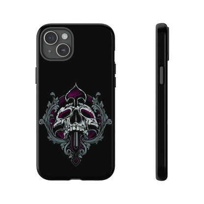 Apple Iphone Spade Skull Cover Phone Case 34.99 Accessories, Apple, Glossy, Iphone, iPhone Cases, Matte, Phone accessory, Phone Cases, Skull, Spade JLR Design