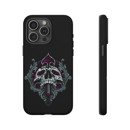 Apple Iphone Spade Skull Cover Phone Case 34.99 Accessories, Apple, Glossy, Iphone, iPhone Cases, Matte, Phone accessory, Phone Cases, Skull, Spade JLR Design