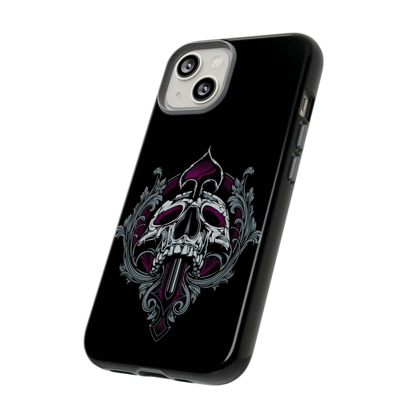 Apple Iphone Spade Skull Cover Phone Case 34.99 Accessories, Apple, Glossy, Iphone, iPhone Cases, Matte, Phone accessory, Phone Cases, Skull, Spade JLR Design