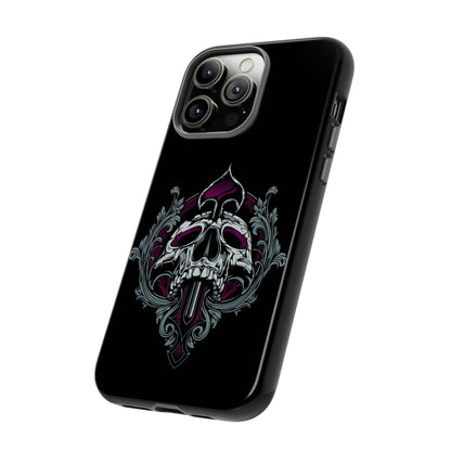 Apple Iphone Spade Skull Cover Phone Case 34.99 Accessories, Apple, Glossy, Iphone, iPhone Cases, Matte, Phone accessory, Phone Cases, Skull, Spade JLR Design