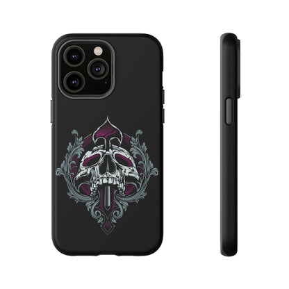 Apple Iphone Spade Skull Cover Phone Case 34.99 Accessories, Apple, Glossy, Iphone, iPhone Cases, Matte, Phone accessory, Phone Cases, Skull, Spade JLR Design