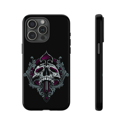 Apple Iphone Spade Skull Cover Phone Case 34.99 Accessories, Apple, Glossy, Iphone, iPhone Cases, Matte, Phone accessory, Phone Cases, Skull, Spade JLR Design