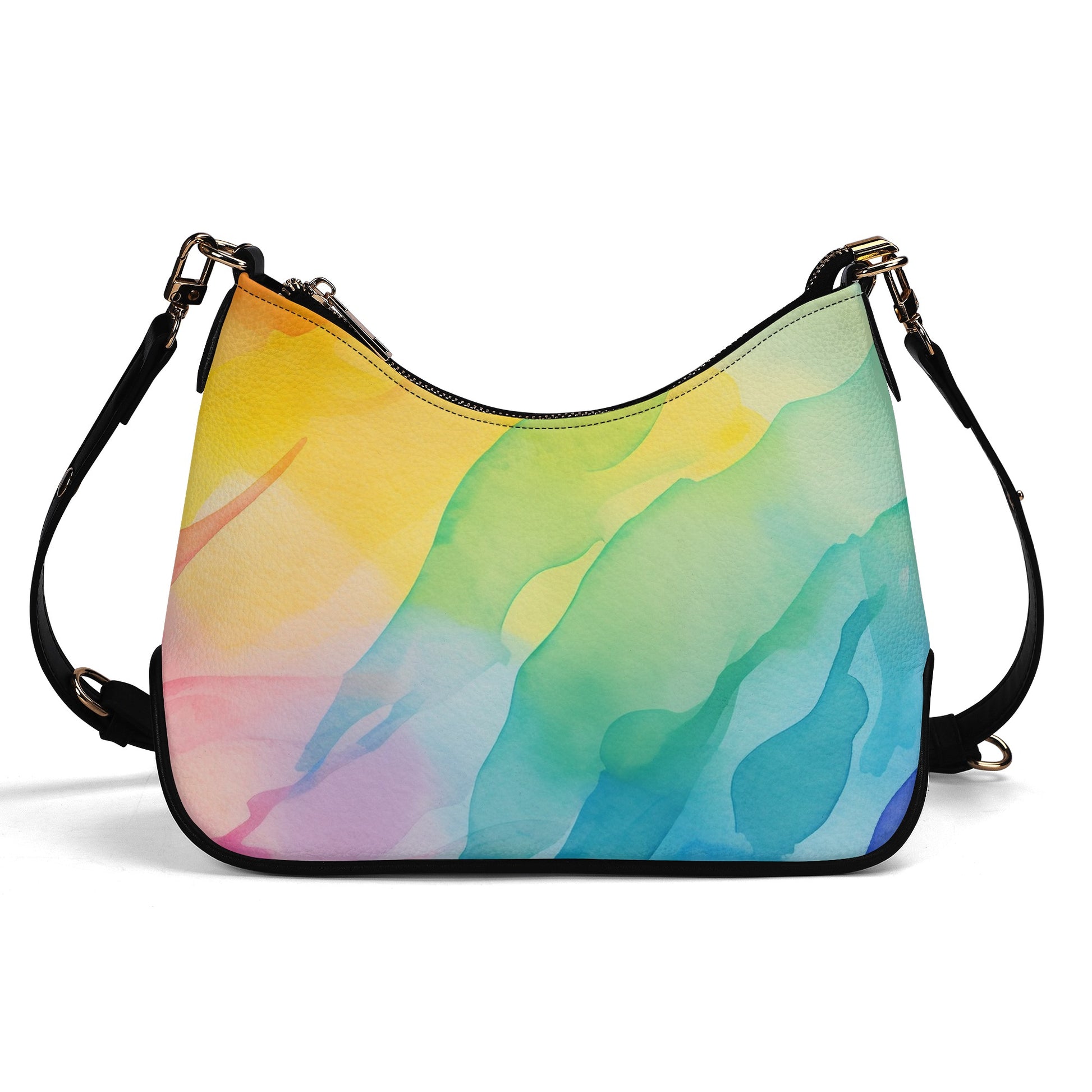 Aquarell Regenbogen elegante Umhängetasche mit Kette Umhängetasche JLR Design