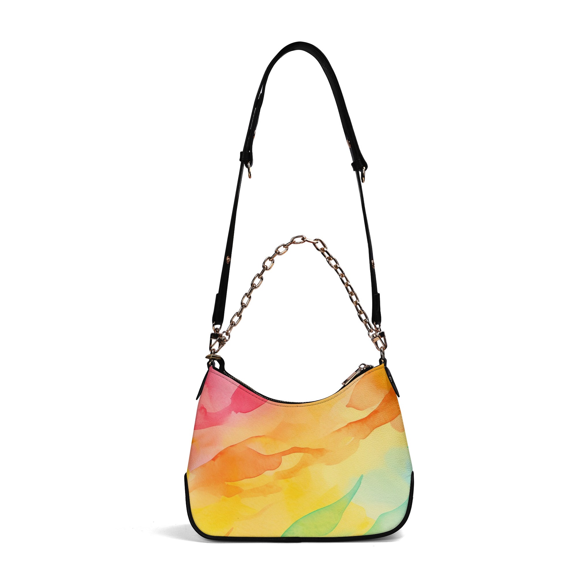 Aquarell Regenbogen elegante Umhängetasche mit Kette Umhängetasche JLR Design