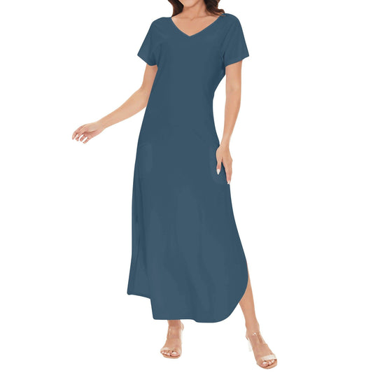 Arapawa kurzärmliges drapiertes Kleid drapiertes Kleid 54.99 Arapawa, drapiert, kleid, kurzärmlig JLR Design