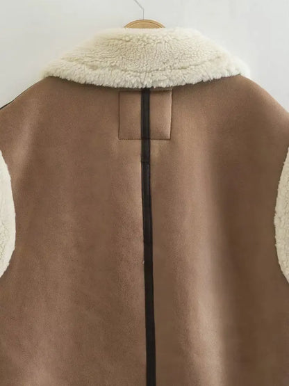 Ärmellose Faux Fur Weste Jacke JLR Design