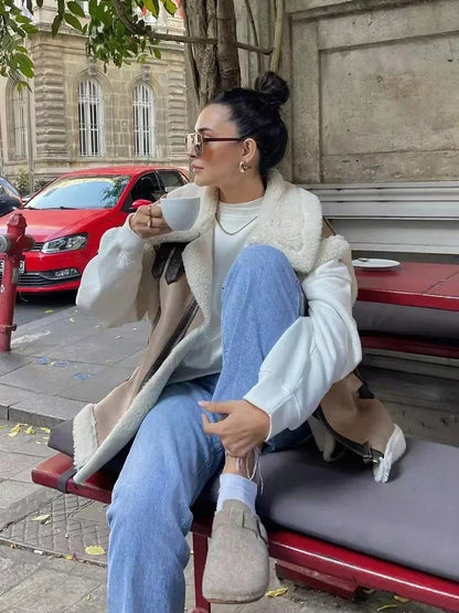 Ärmellose Faux Fur Weste Jacke JLR Design