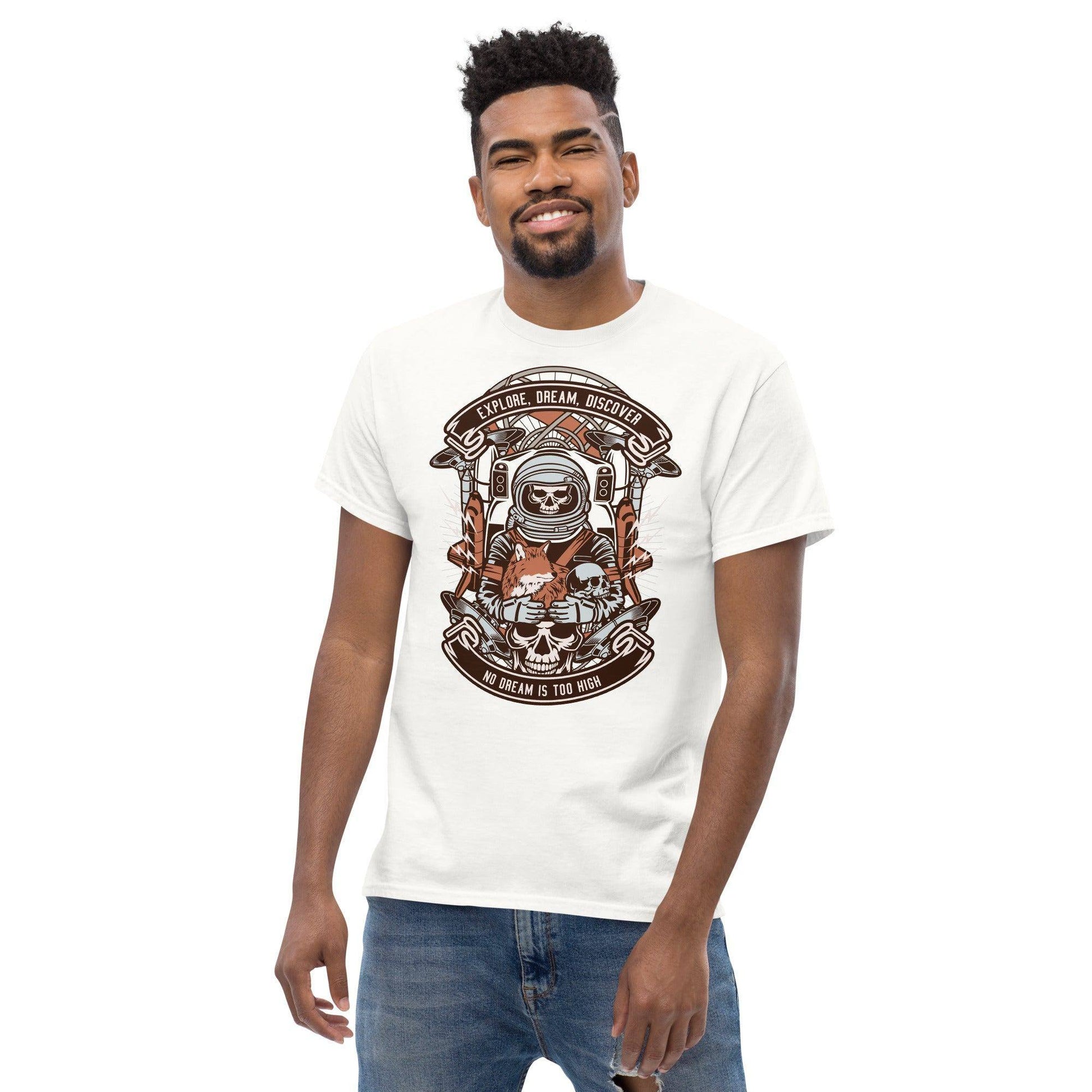 astronaut-skull-herren-t-shirt-t-shirt-jlr-design-22165 - JLR Design
