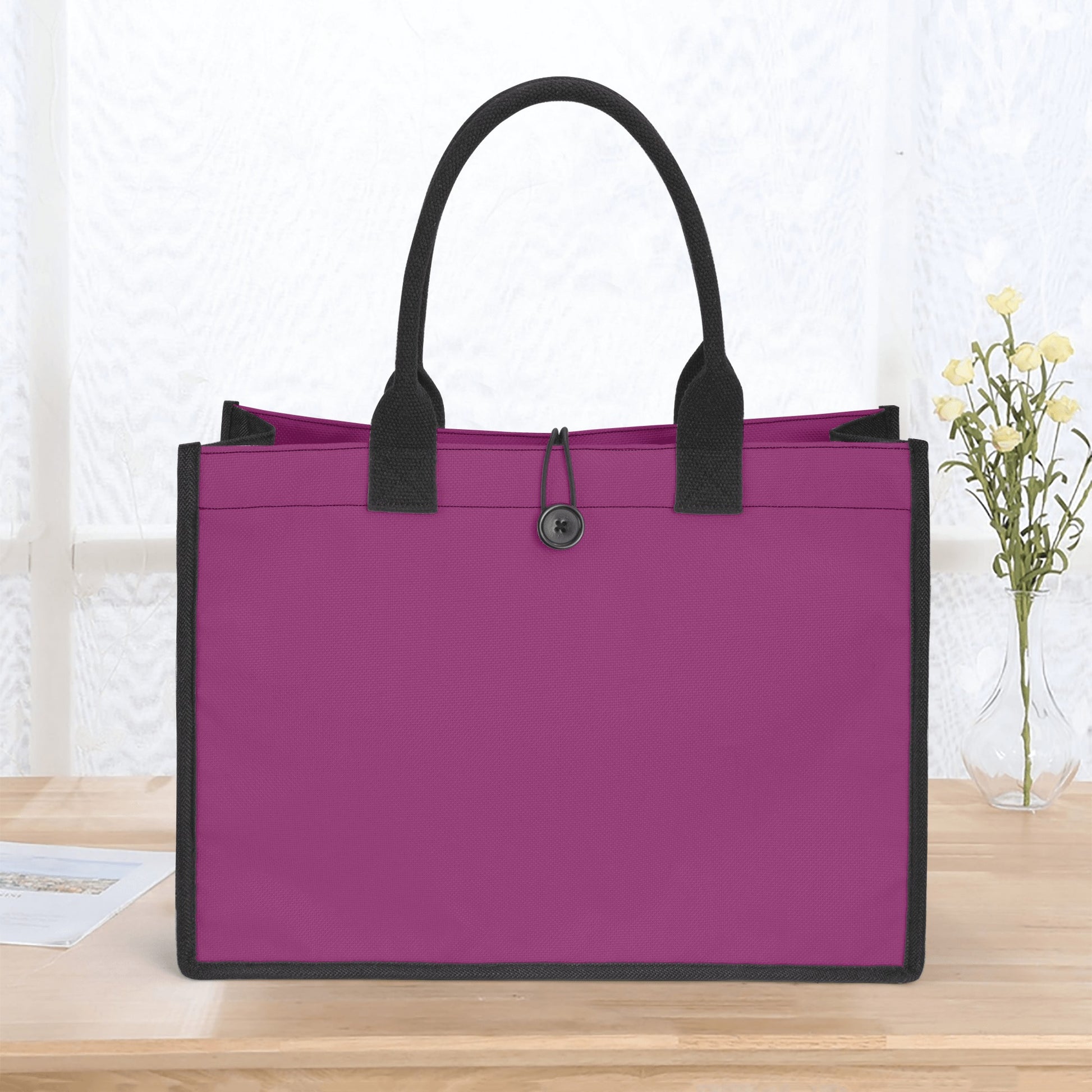 Aubergine Canvas Shopper Tasche Einkaufstasche JLR Design