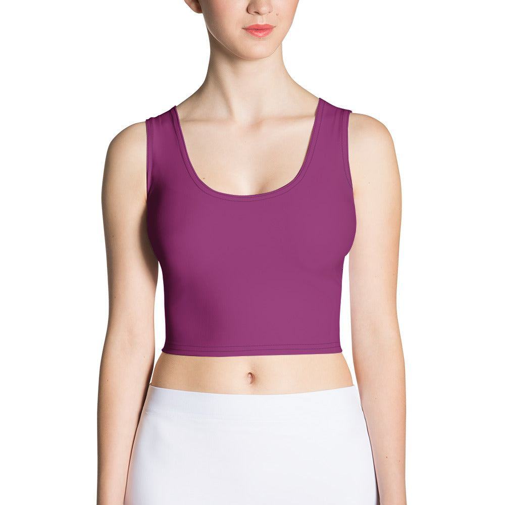 Aubergine Damen Crop Top Crop Top JLR Design