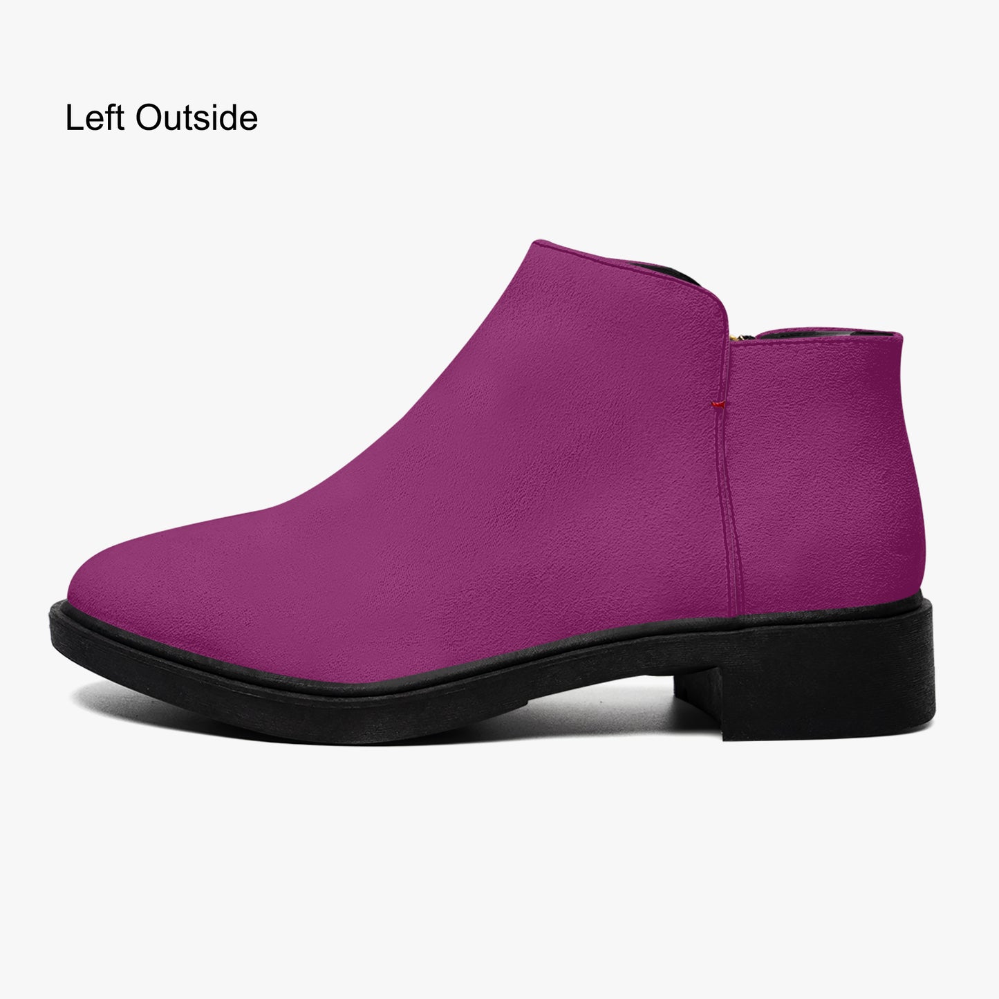 Aubergine elegante Reißverschluss-Stiefeletten Stiefeletten JLR Design