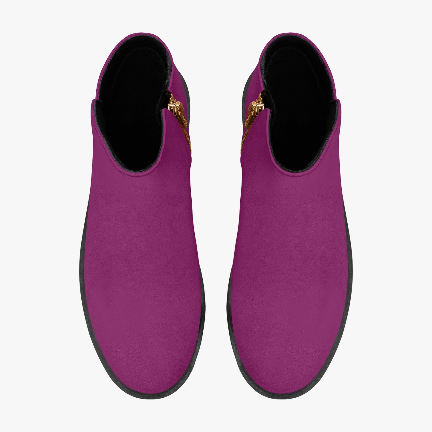 Aubergine elegante Reißverschluss-Stiefeletten Stiefeletten JLR Design