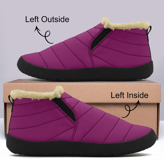 Aubergine Faux Fur Slipper Slipper JLR Design