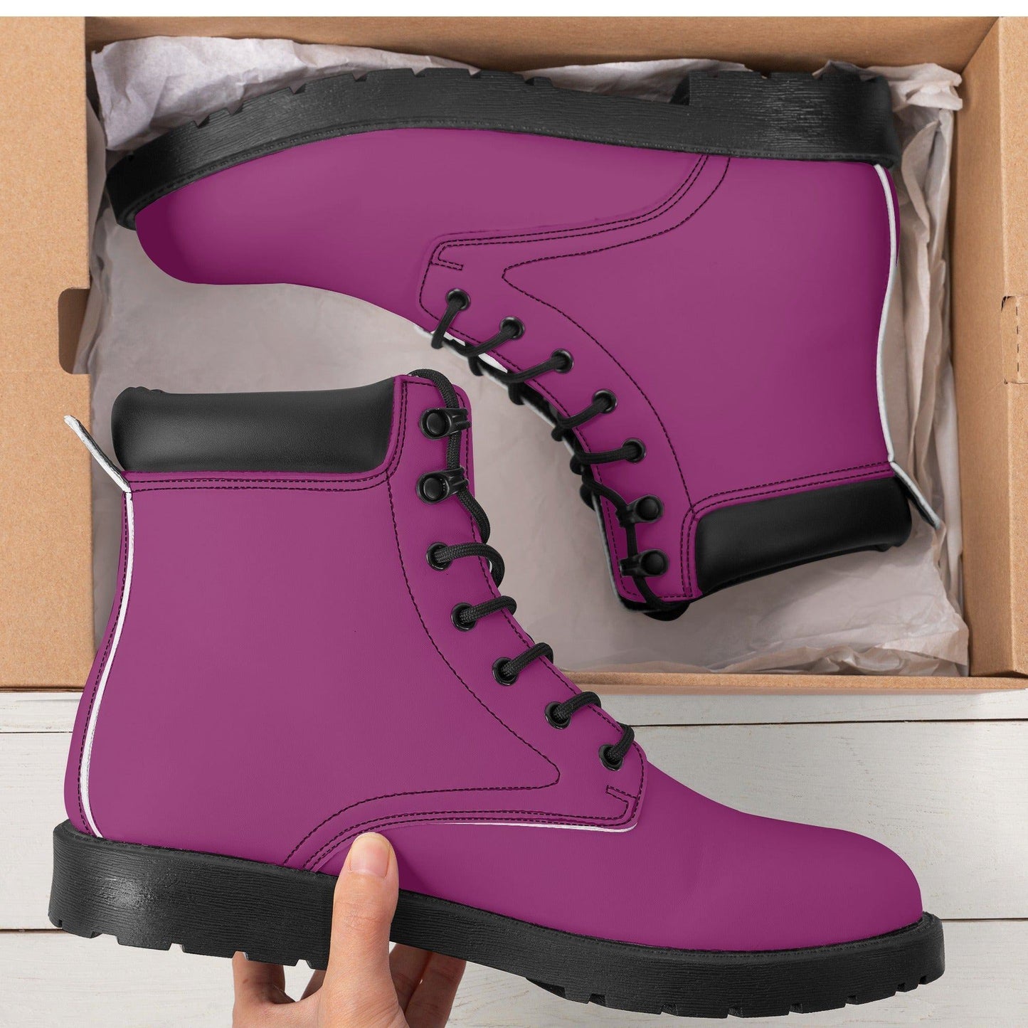 Aubergine Ganzjahres Stiefel für Damen Lederstiefel 74.99 Aubergine, Damen, Ganzjahres, Lederstiefel JLR Design