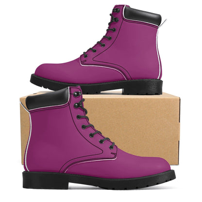 Aubergine Ganzjahres Stiefel für Damen Lederstiefel 74.99 Aubergine, Damen, Ganzjahres, Lederstiefel JLR Design