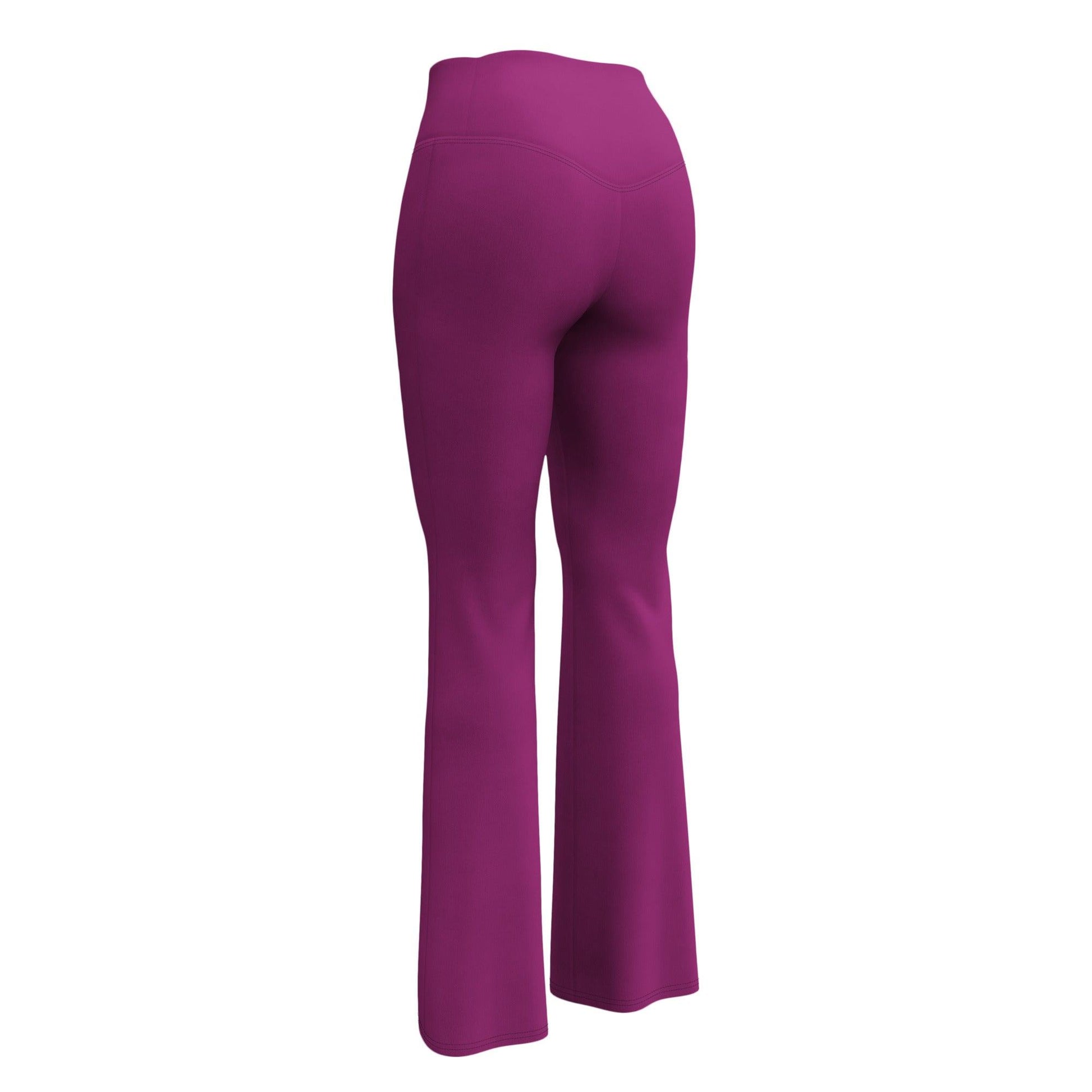 Aubergine High Waist Flare Leggings Flare Leggings 59.99 Aubergine, Flare, High, Leggings, Waist JLR Design