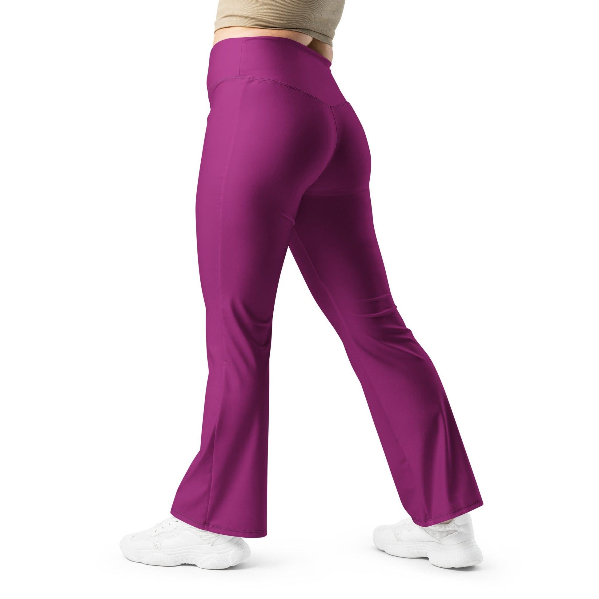 Aubergine High Waist Flare Leggings Flare Leggings 59.99 Aubergine, Flare, High, Leggings, Waist JLR Design