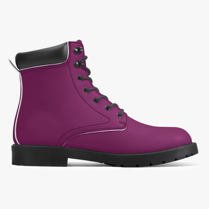 Aubergine Leder Boots | Stylische und Warme Winterstiefel Boots JLR Design
