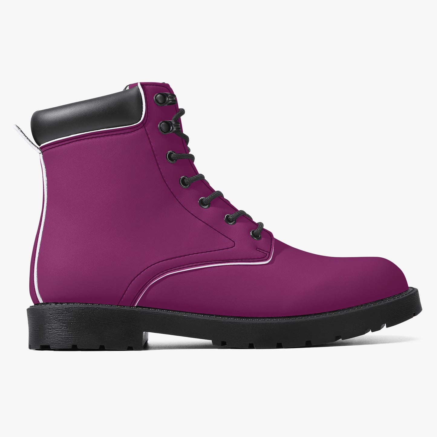 Aubergine Leder Boots | Stylische und Warme Winterstiefel Boots JLR Design