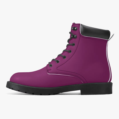 Aubergine Leder Boots | Stylische und Warme Winterstiefel Boots JLR Design