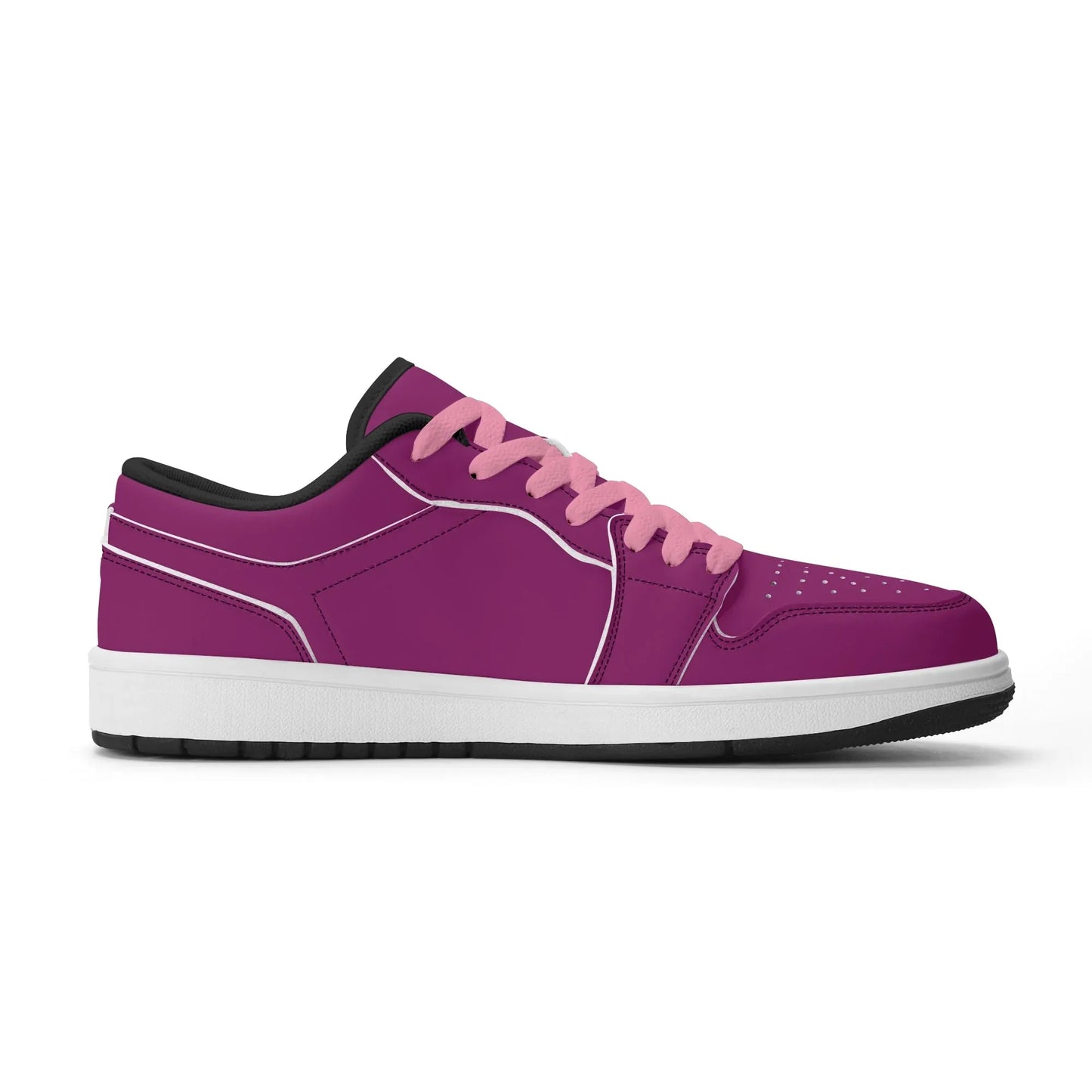aubergine-low-top-leder-sneaker-fur-damen-sneaker-jlr-design-23115 - JLR Design
