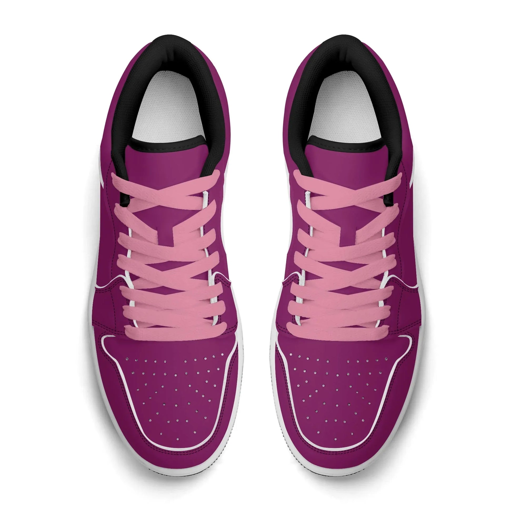 aubergine-low-top-leder-sneaker-fur-damen-sneaker-jlr-design-69845 - JLR Design