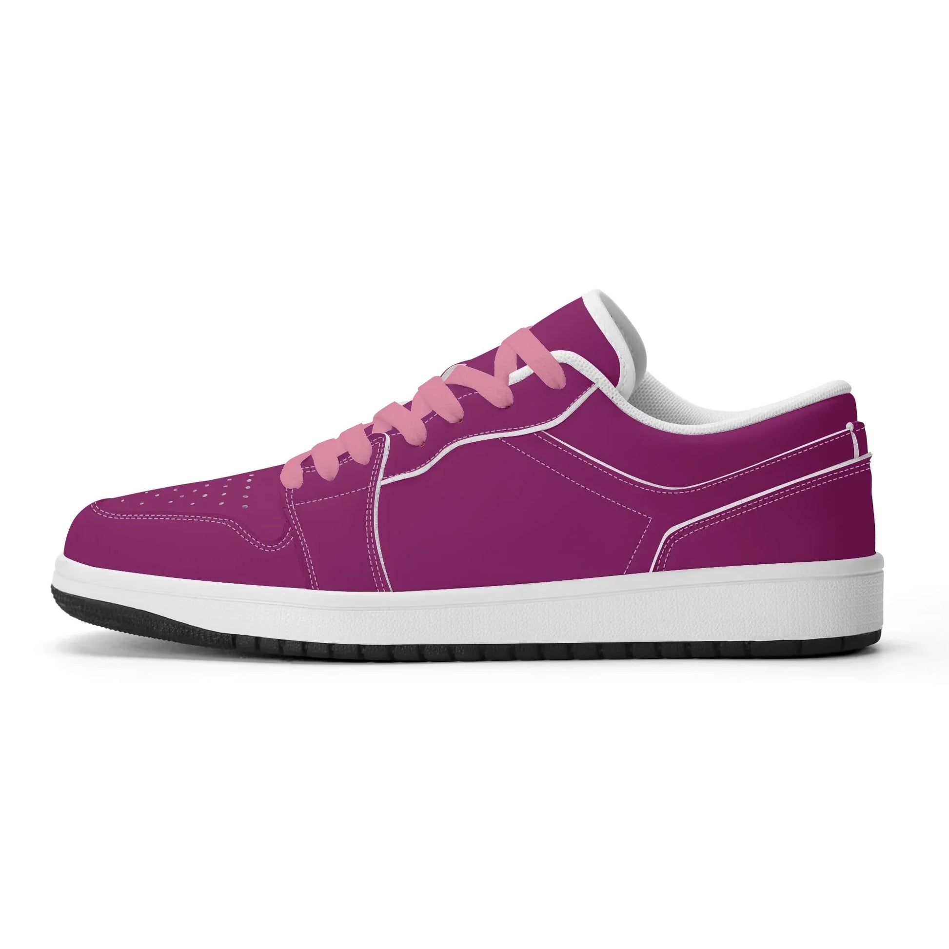aubergine-low-top-leder-sneaker-fur-damen-sneaker-jlr-design-45160 - JLR Design