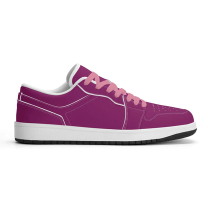 aubergine-low-top-leder-sneaker-fur-damen-sneaker-jlr-design-13905 - JLR Design